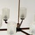 Mid-Century Modern Vintage Six-Light Chandelier in Brass with Teak and Black Metal from Philips, 1960s For Sale - Image 3 of 12