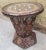 Moroccan Moroccan Fan Style Metal Inlaid Side Table For Sale - Image 3 of 7