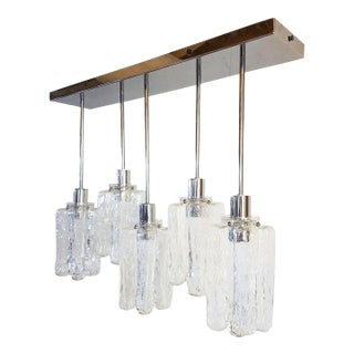 Mid Century Modern Flush Mount Chandelier 1980s For Sale