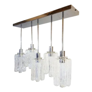 Mid Century Modern Flush Mount Chandelier 1980s