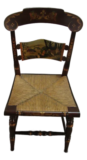 Hitchcock Paint Decorated Thanksgiving Chair
