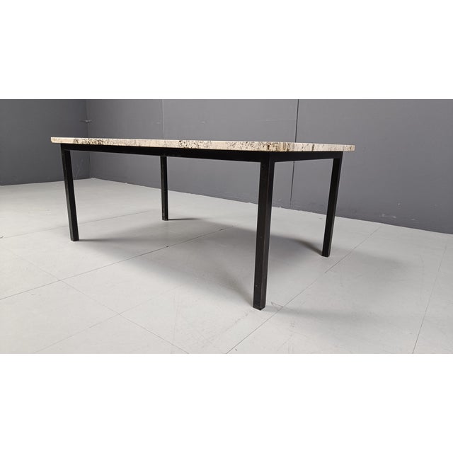 Vintage Travertine Coffee Table, 1970s, in Very Good conditions. Designed 1970 to 1979