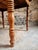 French Oak and Walnut Dining Table with Marble Top For Sale - Image 11 of 18