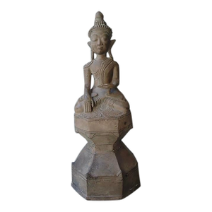 Early 20th Century Burmese Bronze Buddha Shan