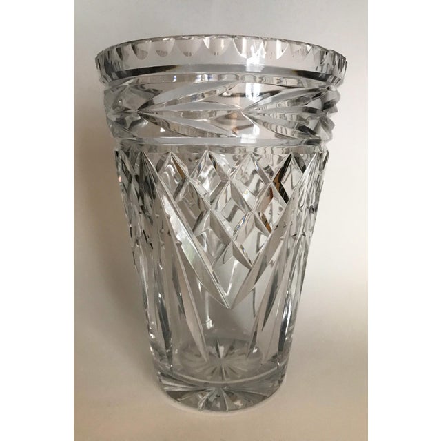 1950s Cut Crystal Vase For Sale In Richmond - Image 6 of 6