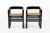 Mid Century Modern Black Lacquer and Brown Leather Arm Chairs 1970s For Sale In Detroit - Image 6 of 15