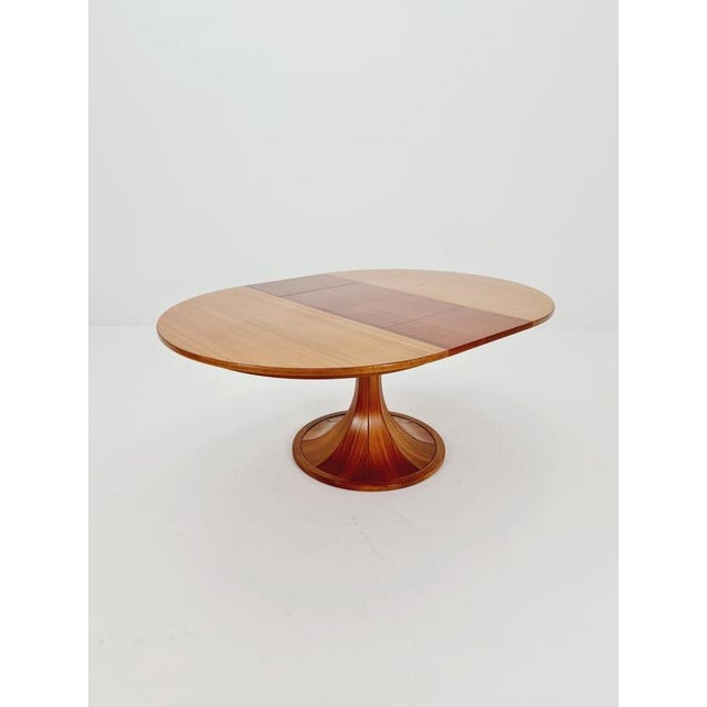 Mid-Century Round Walnut Dining Table by Luigi Massoni, Italy, 1960s For Sale - Image 16 of 18