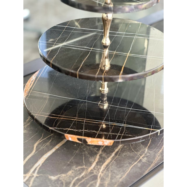 Presented in Dubai at Downtown Design 2023, this Black Sahara marble backsplash is made in Italy and assembled by expert...