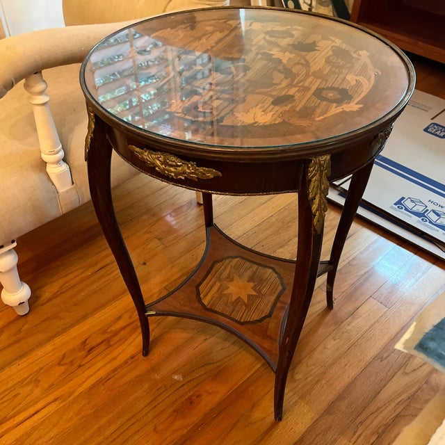 Brass Late 19th Century Louis XV Style Accent Table For Sale - Image 8 of 10