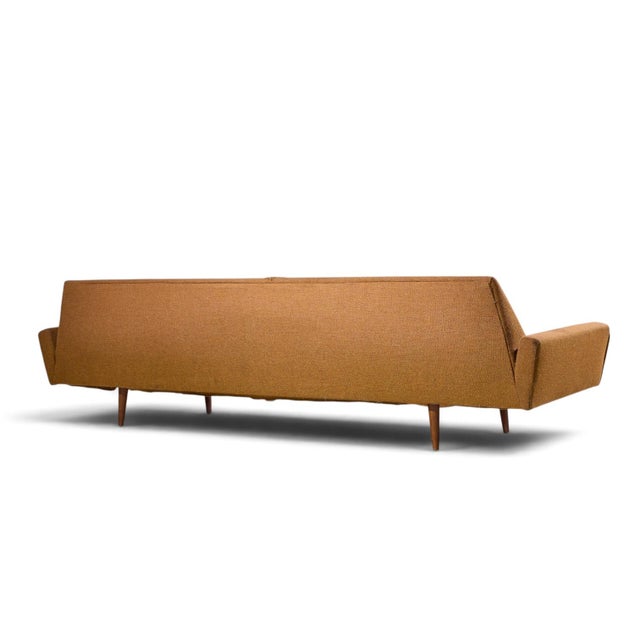 Wood Adrian Pearsall for Craft Associates Mid Century Walnut Gondola Sofa For Sale - Image 7 of 9