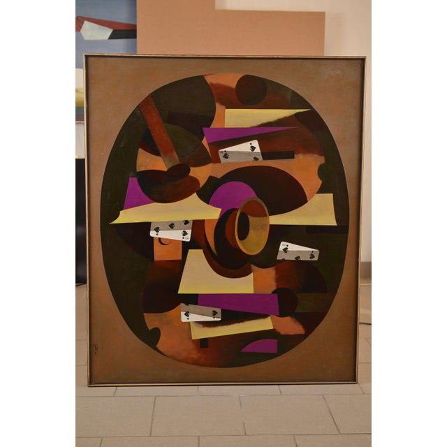 Janis Zemitis, Game XIII, 2004, Oil Painting on Canvas, in Good conditions. Designed from 2000 This piece has an...
