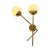 Metal Mid-Century Italian Modern Style Brass and Glass Sconces, Set of 2 For Sale - Image 7 of 11