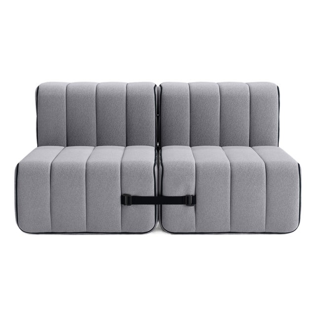 Curt Set of 3 - Flexible 2-Seater - Jet - 9803 (Grey) by Ambivalenz, Set of 3 For Sale