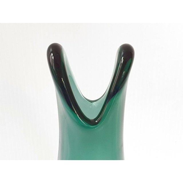 1960s Vintage Glass Vase by Marcou Laval, 1960s For Sale - Image 5 of 6