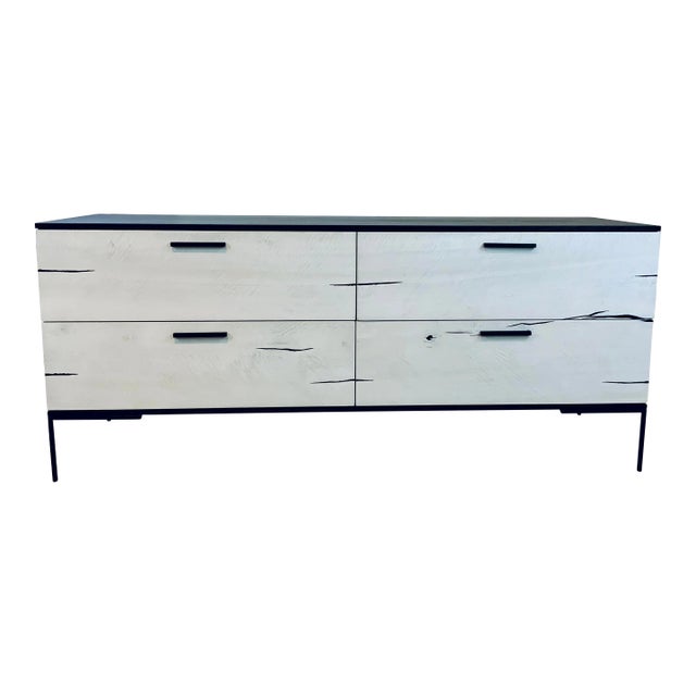 Organic Modern Bleached Yukas Wood Dresser For Sale