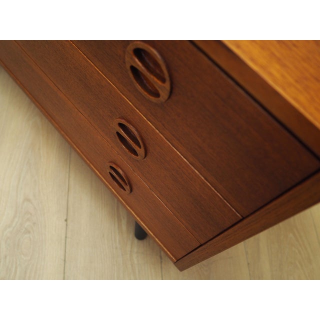 Orange Vintage Danish Teak Chest of Drawers, 1960s For Sale - Image 8 of 14