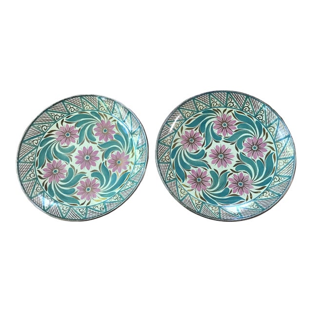 Vintage Wedgwood Copper Lustreware Plates- Set of 2 For Sale