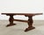 Early 20th Century Country French Oak Farmhouse Trestle Dining Table For Sale - Image 5 of 18