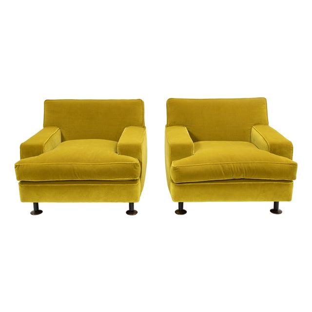 Set of Square Armchairs by Marco Zanuso for Arflex, 1960s For Sale