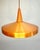 Mid-Century Danish Copper Pendant Lamp with Teak Top and Sculptural Acrylic Diffuser, 1960s For Sale - Image 4 of 9
