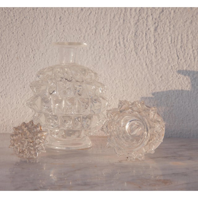 Barovier & Toso Set of 4 Ercole Barovier Rostrato Murano Italian Glass Vase for Barovier & Toso, 1940s For Sale - Image 4 of 13