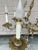 Vintage Rococo Cast Brass and Crystal Chandelier For Sale In Savannah - Image 6 of 12