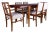 Wood British Tulip Wood Dining Table with Chairs by Gordon Russell, Set of 7 For Sale - Image 7 of 7