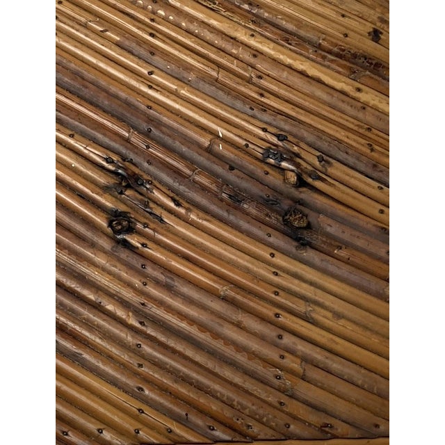 Rustic Rattan Bamboo Pencil Reed Trunk, 1960s For Sale - Image 3 of 16