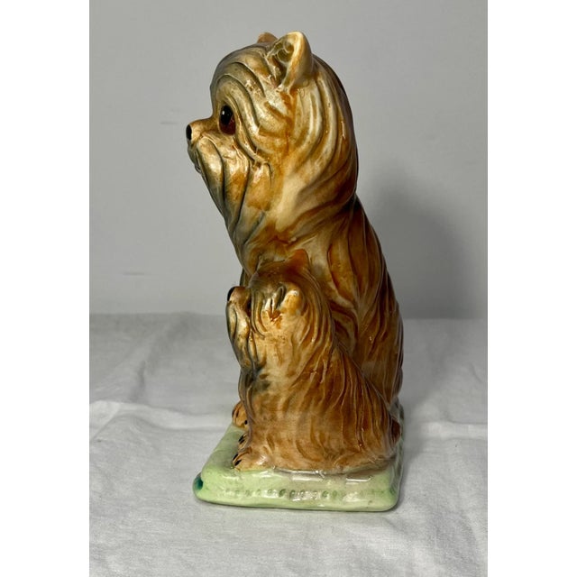 Mid 20th Century Vintage Trompe-l'Oeil Dog Ceramic Figurine I For Sale - Image 5 of 7