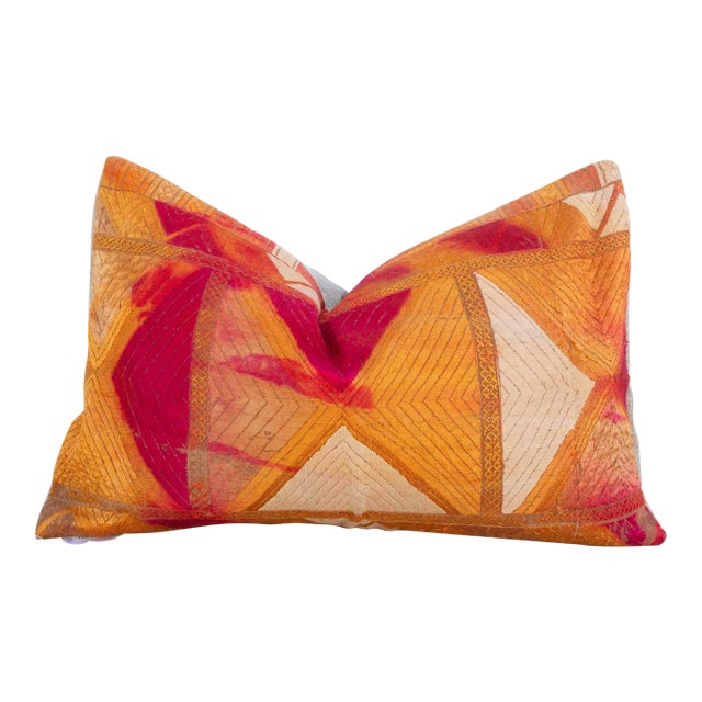 Ambadi Silk Phulkari Pillow For Sale