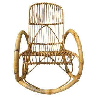 Rocking Armchair Attributed to Franco Albini, 1950s For Sale