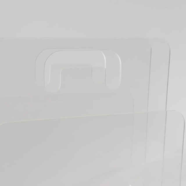 Plastic Vintage Lucite Magazine Rack For Sale - Image 7 of 12