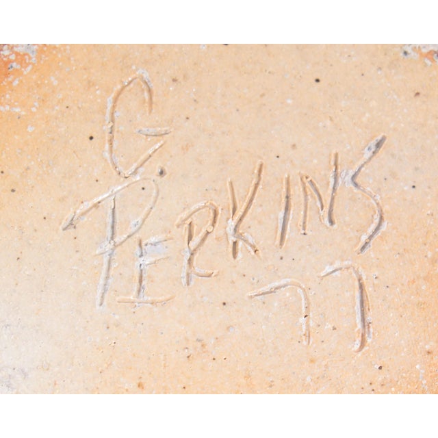Ceramic 1977 Studio Pottery Vase Signed by Guy Perkins For Sale - Image 7 of 7