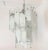 Metal White Murano Glass Chandelier Mid Century Modern 1970s For Sale - Image 7 of 12