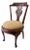 Antique Chippendale-Style Carved Mahogany Side Chair With Pierced Scrollwork Back For Sale
