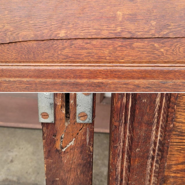 Antique Quartersawn Tiger Oak Eastlake Headboard and Flipboard Chairish