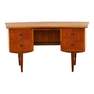 1960s Small Mid Century Teak Desk For Sale
