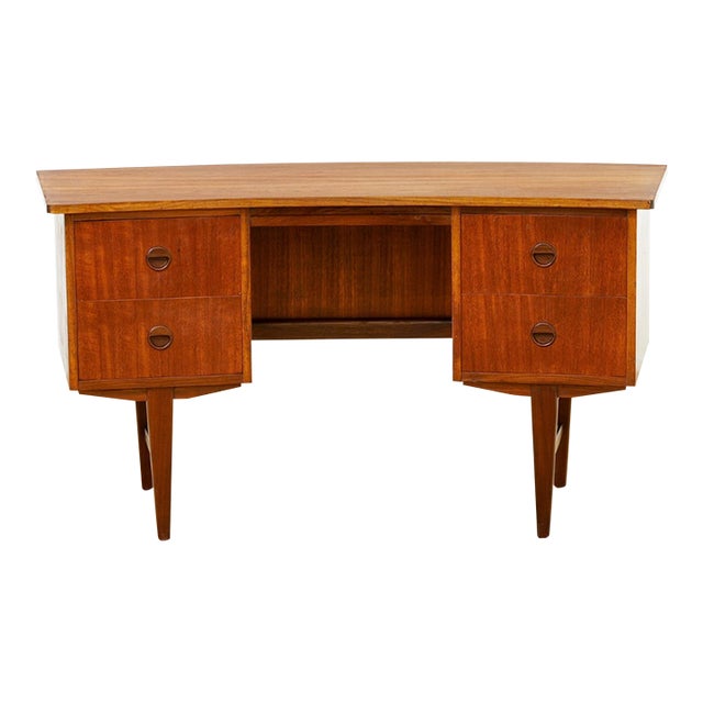 1960s Small Mid Century Teak Desk For Sale