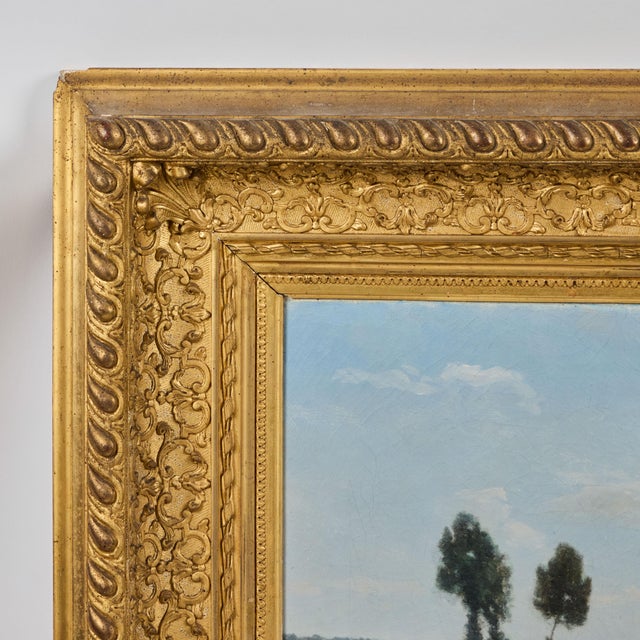 Traditional Early 20th Century Landscape Oil on Canvas by Edouard Masson, Framed For Sale - Image 3 of 7