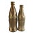 Vintage Brass Coca Cola Bottles- Set of 2 For Sale