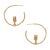 Vintage Owl Hoop Earrings 14 Karat Yellow Gold Diamond Eyes Estate Jewellery - 2 Pieces For Sale - Image 4 of 4