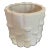Vintage White Bamboo Style Planter For Sale