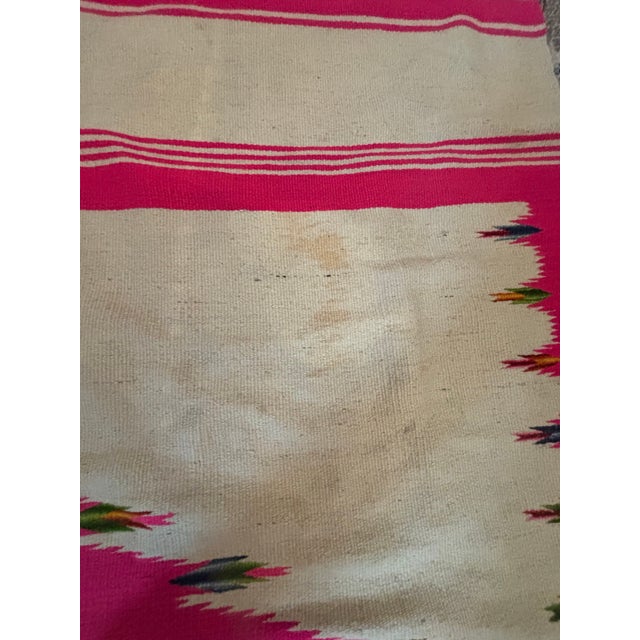 Large Antique Saltillo Serape (Men’s Wearing Blanket) Circa: 1880–1920 Design: Mexico, Mesoamerica Manufactured: Saltillo,...