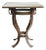 Side Table Wrought Iron With Mirrored Glass For Sale