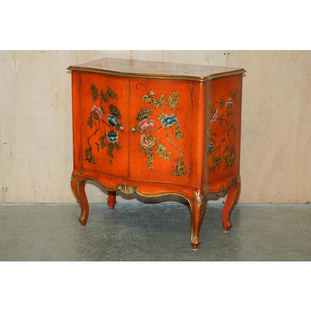Royal House Antiques is delighted to offer for sale this lovely vintage Chinese side cabinet with native scenes of Geisha...