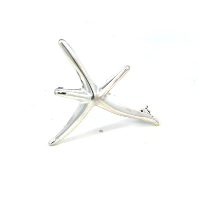 Tiffany & Co Estate Starfish Brooch Sterling Silver By Elsa Peretti 6.5g For Sale - Image 11 of 11