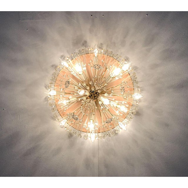 Rare ceiling light from Rupert Nikoll according to a design by Emil Stejnar. Here in a particularly large version with...