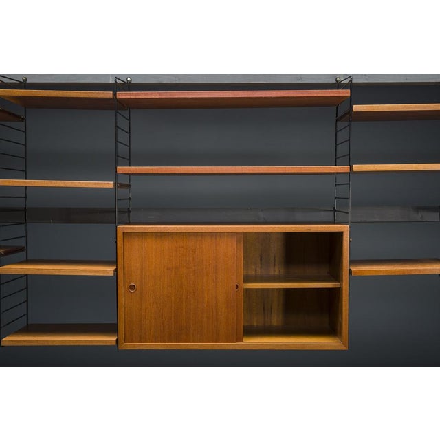 Modular Teak Wall Shelf by Nils Strinning for String, 1960s, Set of 29 For Sale - Image 15 of 17