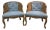 Vintage Hollywood Regency Cane Back Barrel Chairs Morganton Made in Usa For Sale