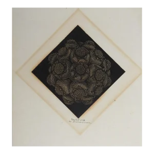 Vintage Late 20th Century Karasawa Hitoshi Botanical Woodblock Print